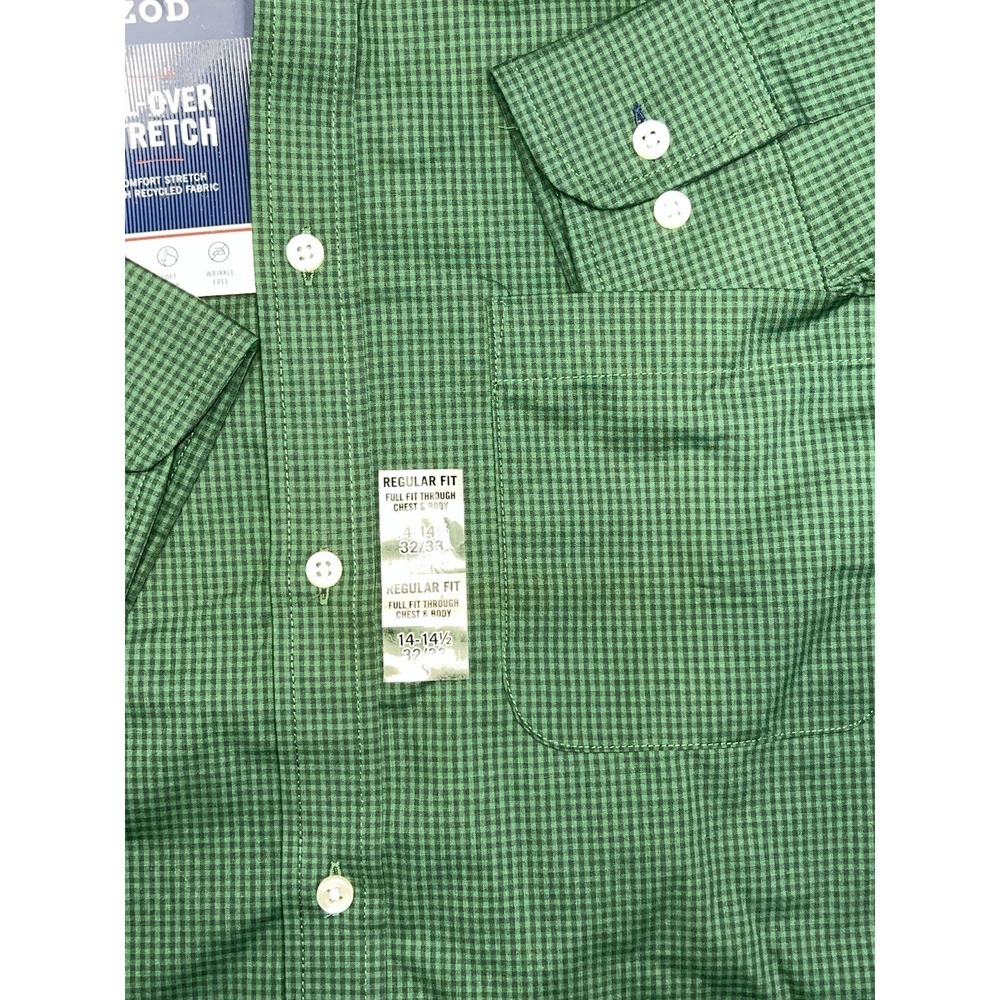 Izod All-over Stretch LS Regular Fit Shirt Men's Size‎ (14-14.5 32/33 Small) NWT - Picture 3 of 14